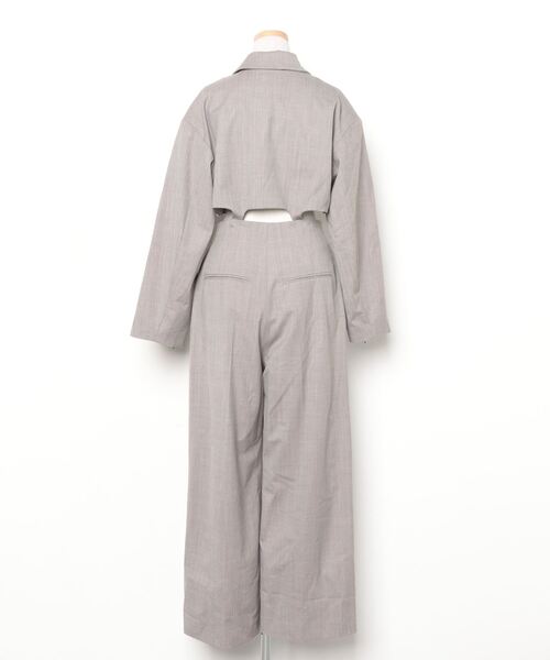 【特価】MAISON SPECIAL グレー セットアップ　01 MAISON SPECIAL（メゾンスペシャル） セットアップ 38 グレー