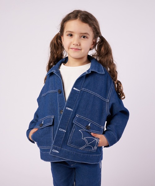 昭和レトロ　テイジン　ソレルアップ　子供服　テイジン　サンダーバード　ジュニア SLAP SLIP（スラップスリップ） ブルゾン アウター 恐竜ショベルカー