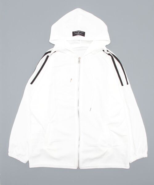「aimoha」 ジップアップパーカー X-LARGE ブラック レディース_画像5