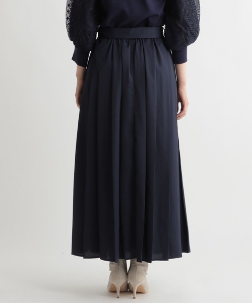 「Andemiu」 プリーツスカート FREE ダークブラウン レディース_画像4