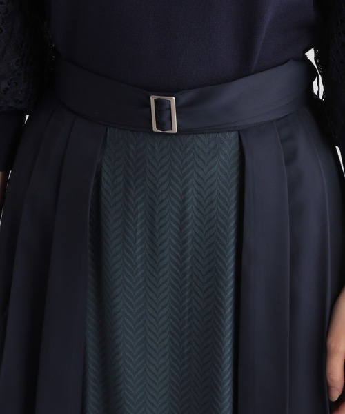 「Andemiu」 プリーツスカート FREE ダークブラウン レディース_画像6