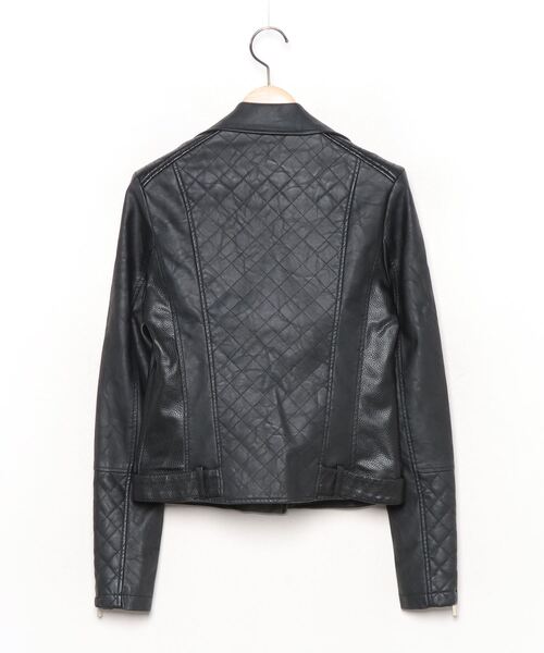 「RIVER ISLAND」 ライダースジャケット 34 ブラック レディース_画像2