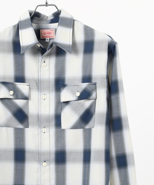 BIG MIKE（ビッグマイク） シャツ BIG MIKE Rayon Mix Ombre Shirts