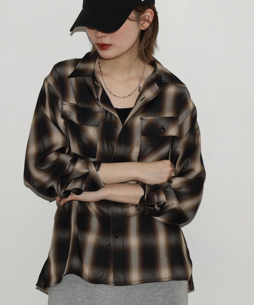 BIG MIKE（ビッグマイク） シャツ BIG MIKE Rayon Mix Ombre Shirts