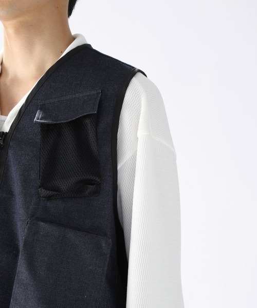 「niko and...」 「city creek」ベスト FREE ネイビー メンズ_画像8