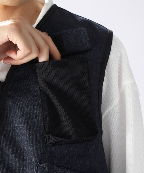 「niko and...」 「city creek」ベスト FREE ネイビー メンズ_画像9