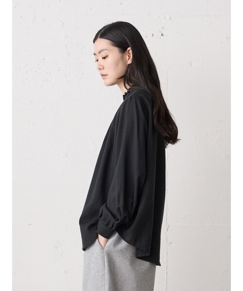 「MidiUmi」 長袖ブラウス FREE ネイビー レディース_画像7