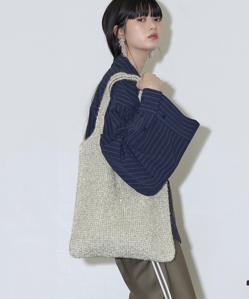 「THE YOn」 トートバッグ FREE シルバー レディース_画像7