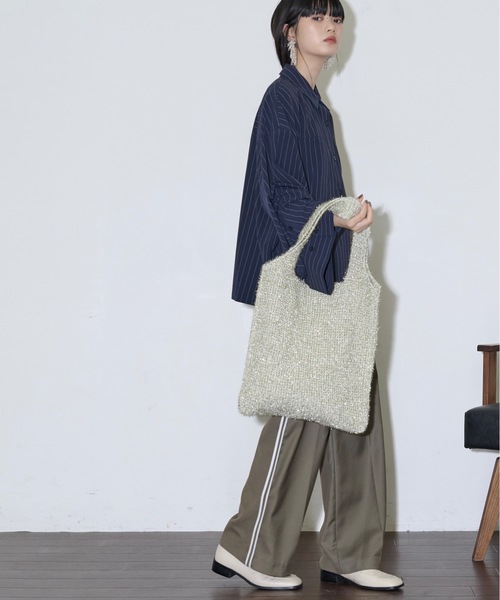 「THE YOn」 トートバッグ FREE シルバー レディース_画像8