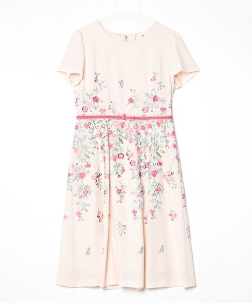 「Rose Tiara」 半袖ワンピース 38 ピンク レディース
