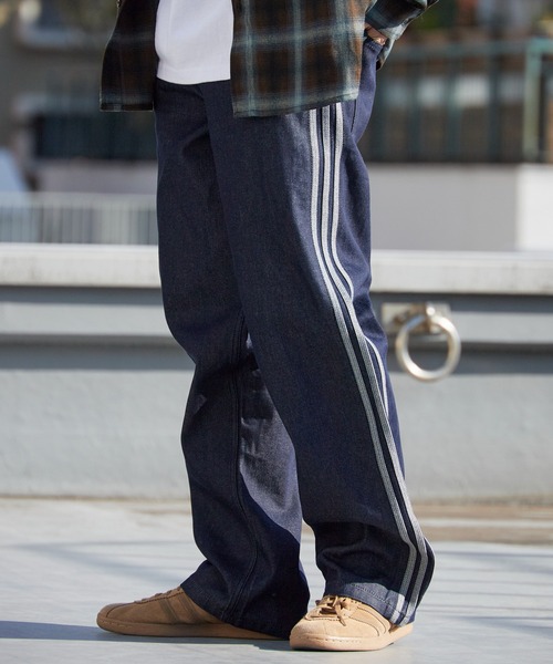 adidas（アディダス） ジーンズ ファイヤーバード スリーストライプス 