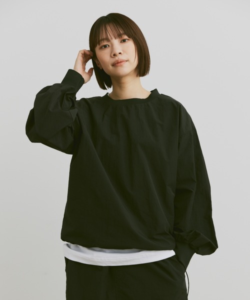 「flaner」 長袖ブラウス MEDIUM ネイビー レディース_画像4