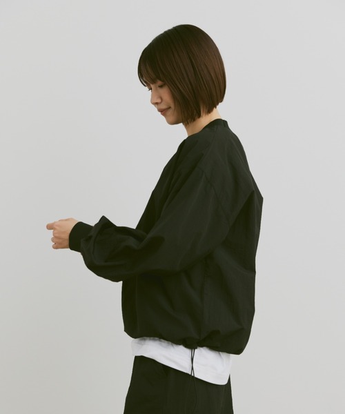 「flaner」 長袖ブラウス MEDIUM ネイビー レディース_画像5