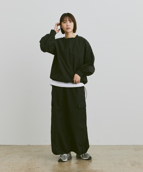 「flaner」 長袖ブラウス MEDIUM ネイビー レディース_画像8