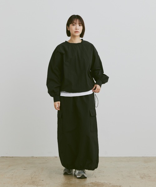 「flaner」 長袖ブラウス MEDIUM ネイビー レディース_画像9