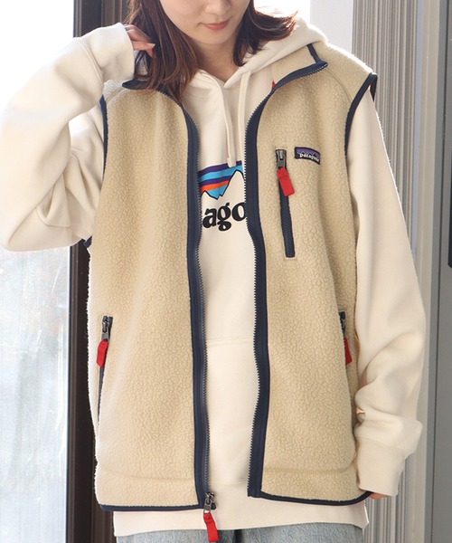 【新品同様】Patagonia フリース ベスト アイボリー Sサイズ patagonia（パタゴニア） ベスト S アイボリー メンズ : ZOZOTOWN