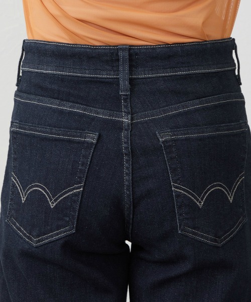 ジーンズ デニム デニムパンツ EDWIN LADIES ジャージーズ プレミアム ワイド デニムパンツ ジーンズ ストレッチ シルク混 レディース