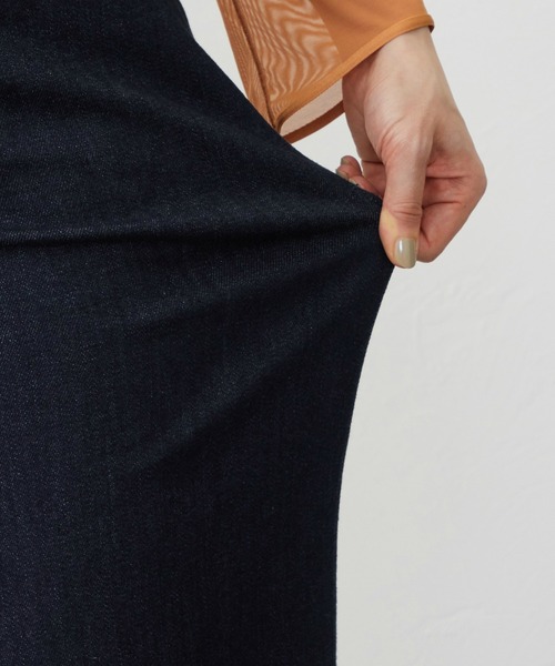 ジーンズ デニム デニムパンツ EDWIN LADIES ジャージーズ プレミアム ワイド デニムパンツ ジーンズ ストレッチ シルク混 レディース