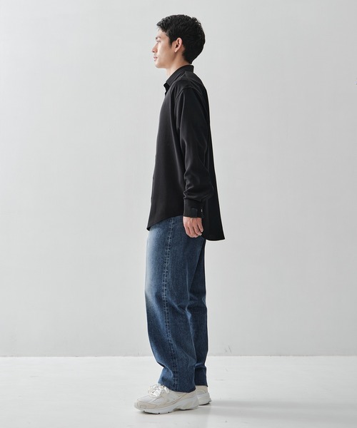 シャツ 「ATON / エイトン」別注TWIST WOOL GAUZE LOOSE FIT SHIRT メンズの画像