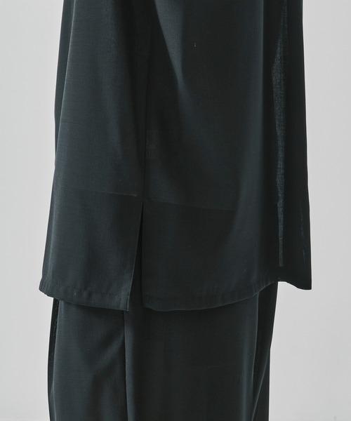 シャツ 「ATON / エイトン」別注TWIST WOOL GAUZE LOOSE FIT SHIRT メンズの画像