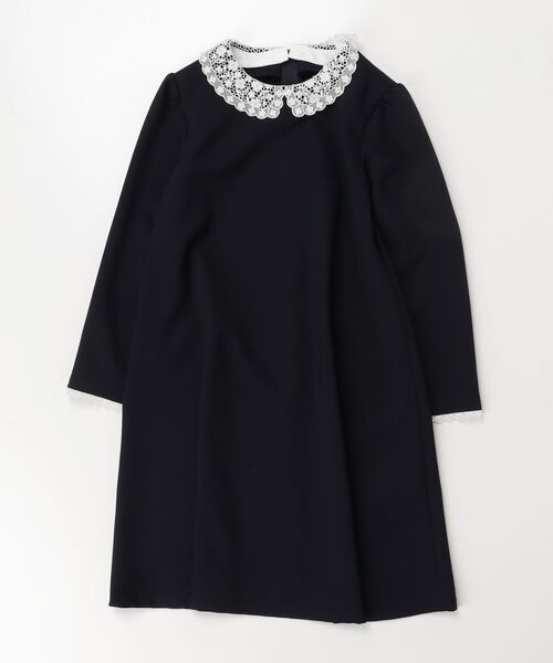 「BEAMS mini」 「KIDS」長袖ワンピース 120 ネイビー キッズ_画像2