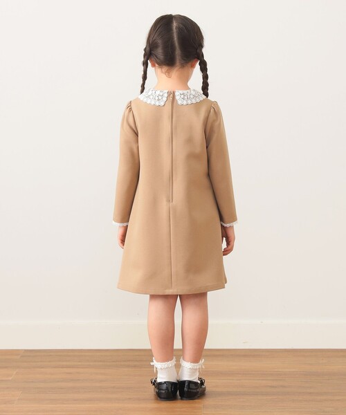 「BEAMS mini」 「KIDS」長袖ワンピース 120 ネイビー キッズ_画像7