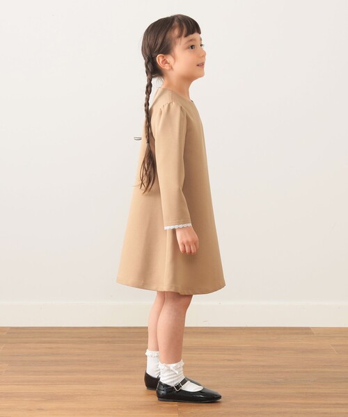 「BEAMS mini」 「KIDS」長袖ワンピース 120 ネイビー キッズ_画像9