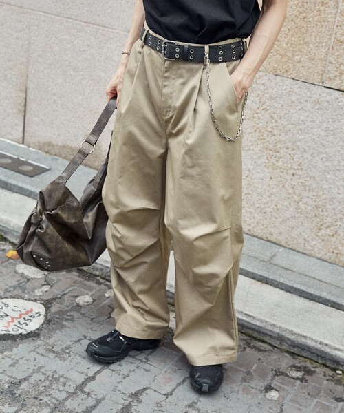 「PUBLUX」 チノパンツ LARGE ベージュ メンズ_画像8