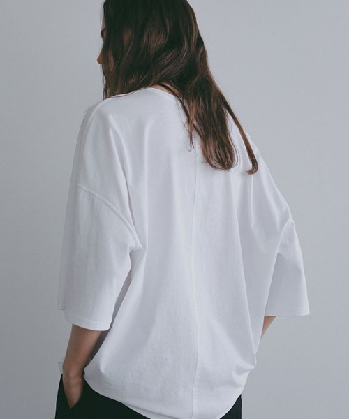 etre tokyoシースルールーズTEE ETRE TOKYO（エトレトウキョウ）の「ボートネックボーダールーズTEE（T
