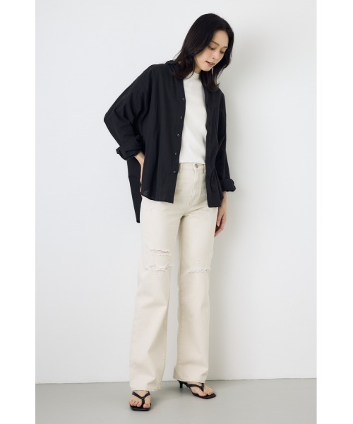 AZUL BY MOUSSY（アズールバイマウジー） リネンシャツ ブラウス