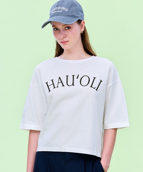 coca（コカ） tシャツ 半袖 袖ロールアップバックチャームTシャツ
