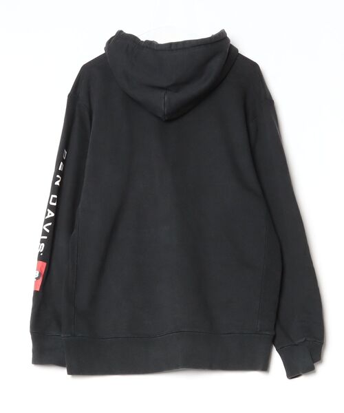 「BEN DAVIS」 ワンポイントプルオーバーパーカー X-LARGE ブラック メンズ_画像2