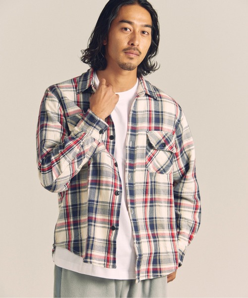 「JACKROSE」 長袖シャツ L サックスブルー メンズ_画像2