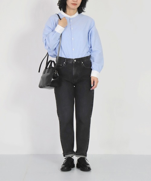 「D.M.G.」 デニムパンツ M ブラック レディース_画像3
