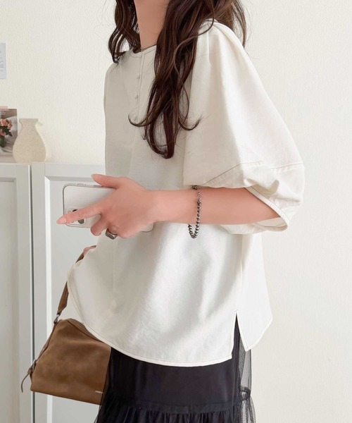 「classicalelf」 半袖ブラウス X-LARGE ホワイト レディース_画像7