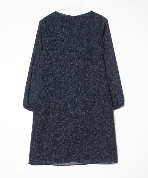「Sunauna」 7分袖ワンピース 38 ネイビー レディース_画像2