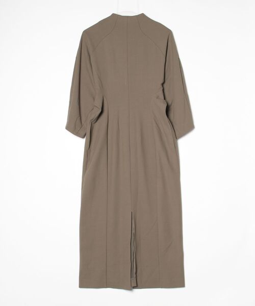 「mame」 Double Jersey I-Line Dress 7分袖ワンピース 2 ベージュ レディース_画像2