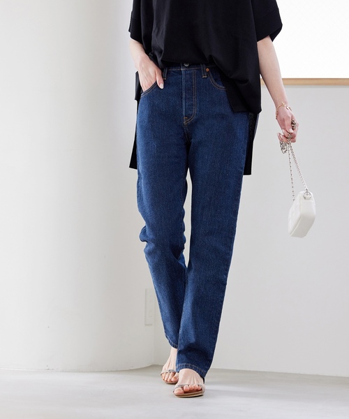 「501」 デニムパンツ 30cm ブルー レディース_画像6