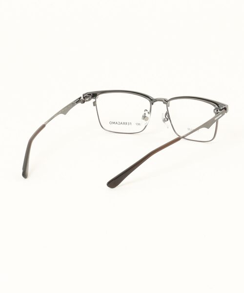 伊達メガネ メガネ 眼鏡 「FERRAGAMO/フェラガモ」 999.9 フォーナインズ コラボ スクエア メガネ SF9010 200の画像