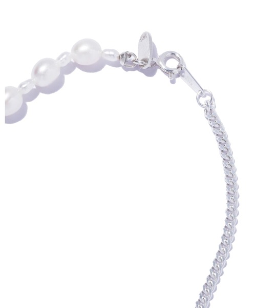 ネックレス 「quip queint」flow necklace/フロー ネックレス シルバー 淡水パール レディースの画像
