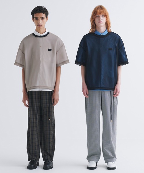 「CULLNI」 スラックス 0 ネイビー メンズ_画像3