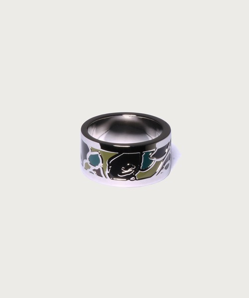 そる A BATHING APE カモフラ柄 リング 指輪 A BATHING APE（アベイシングエイプ） 指輪 リング 1ST CAMO CAMO RING