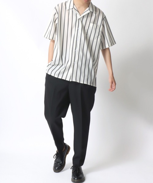 「Lazar」 半袖シャツ L ライトグリーン メンズ_画像9