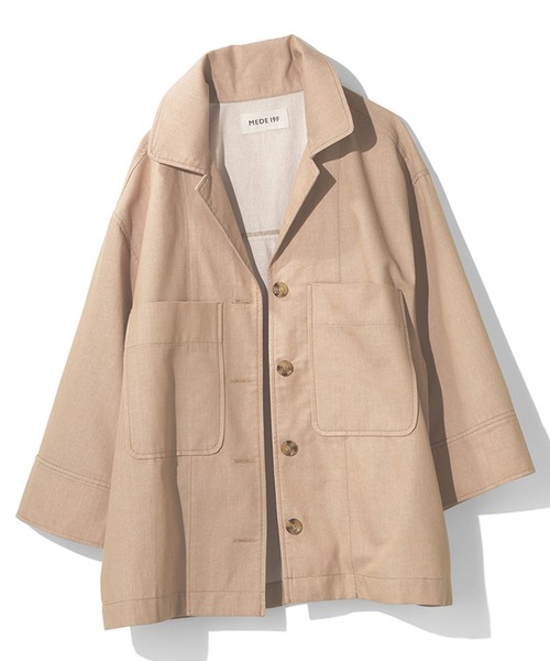「MEDE19F」 ジャケット MEDIUM ベージュ レディース_画像9