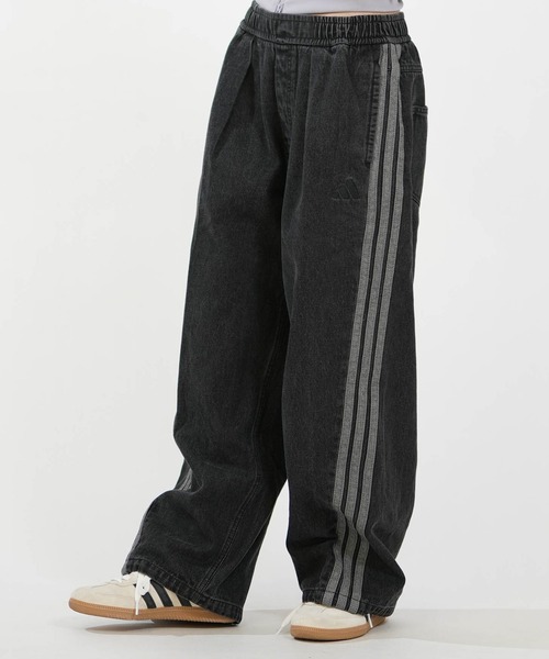 adidas（アディダス） ワイドパンツ ジーンズ デニム デニムパンツ