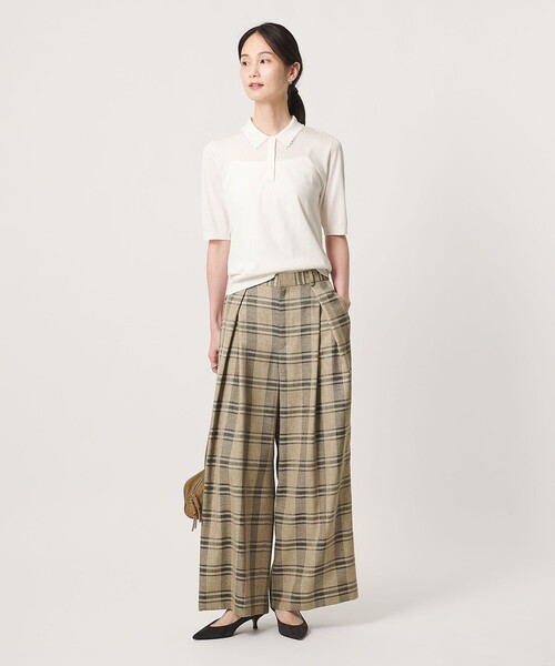 極美品 UNITED ARROWS ポロニット ユナイテッドアローズ UNITED ARROWS（ユナイテッドアローズ） ニット セーター パールライク