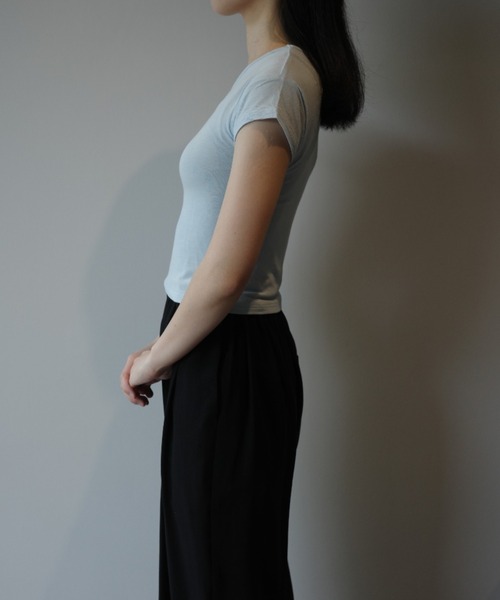 CLANE（クラネ） tシャツ 半袖 CLANE SOFT SHEER COMPACT TOPS