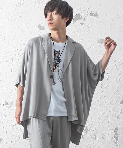 ジャケット テーラードジャケット 春夏 とろみ素材ビッグドルマンテーラージャケット セットアップ対象商品あり Zozotown Paypayモール店 通販 Paypayモール