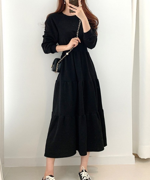 ABITOKYO（アビトーキョー） ワンピース ウエストマークティアード