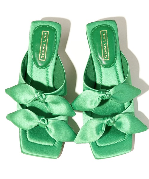 【新品】Akiko Kizu × Daniella GEMMA リボン サンダル Daniella&GEMMA サンダル 「Akiko Kizu ×Daniella ＆ GEMMA